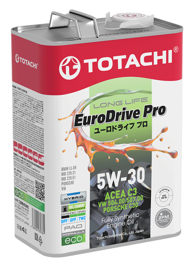 TOTACHI EURODRIVE PRO LL Fully Synthetic 5W-30 API SN, ACEA C3