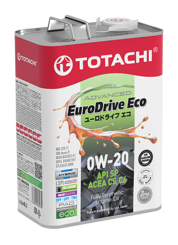 TOTACHI EURODRIVE ECO 0W-20 API SP, ACEA C5/C6